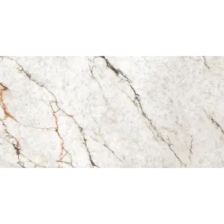 EGEN GREST WHITE płytka gresowa 60X120X9MM RECT. matt glue(1,44) biały marmur z grafitowo-rdzawym użyleniem