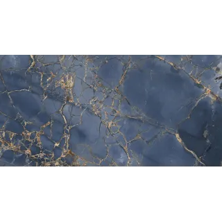 Egen Kazan Gold Blue 60X120 cm płytka gresowa niebieski marmur z żyłami półmat RECT. (1,44) GRIT GRANULA