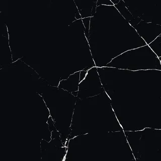 Egen Alaska Black 60x60cm płytka gresowa czarny marmur z białymi żyłami połysk rect. (1,44)