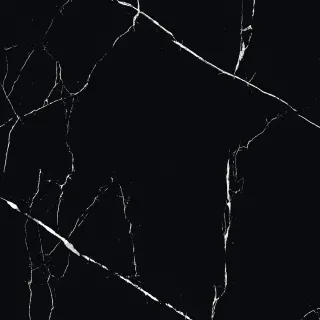 Egen Alaska Black 60x60cm płytka gresowa czarny marmur z białymi żyłami połysk rect. (1,44)
