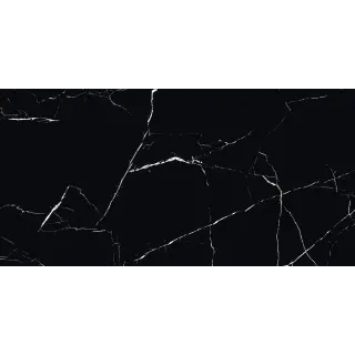 Egen Alaska Black 60x120cm płytka gresowa czarny marmur z białymi żyłami połysk rect. (1,44)