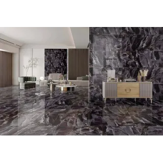 Egen Andora Black 60x120 cm  płytka gresowa czarny marmur połysk rect. (1.44)
