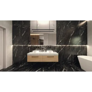 Egen Albara Black 60x120 cm płytka gresowa czarny marmur sugar glue rect. (1,44)