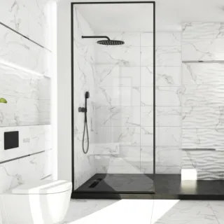 Egen Atlanta Carrara 60x60 cm płytka gresowa biały marmur połysk rect. (1,44)