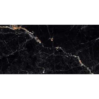 Egen Płytka ścienno-podłogowa Cosmic Black 60x120cm High Glossy (1,44)czarny połysk ze złoto-srebrnym użyleniem