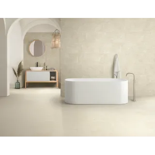 Egen Apulia Milk 60x120 cm płytka gresowa beżowy kamień RETT CARVED MAT RECT. (1,44)
