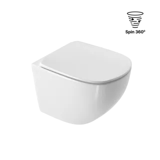Excellent Luqa miska WC 48 cm wisząca bezrantowa, z...