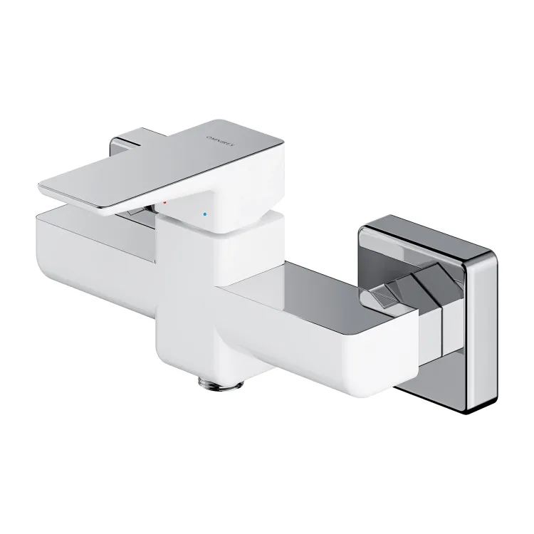 Omnires PARMA bateria prysznicowa natynkowa, chrom/biały połysk PM7440CRB