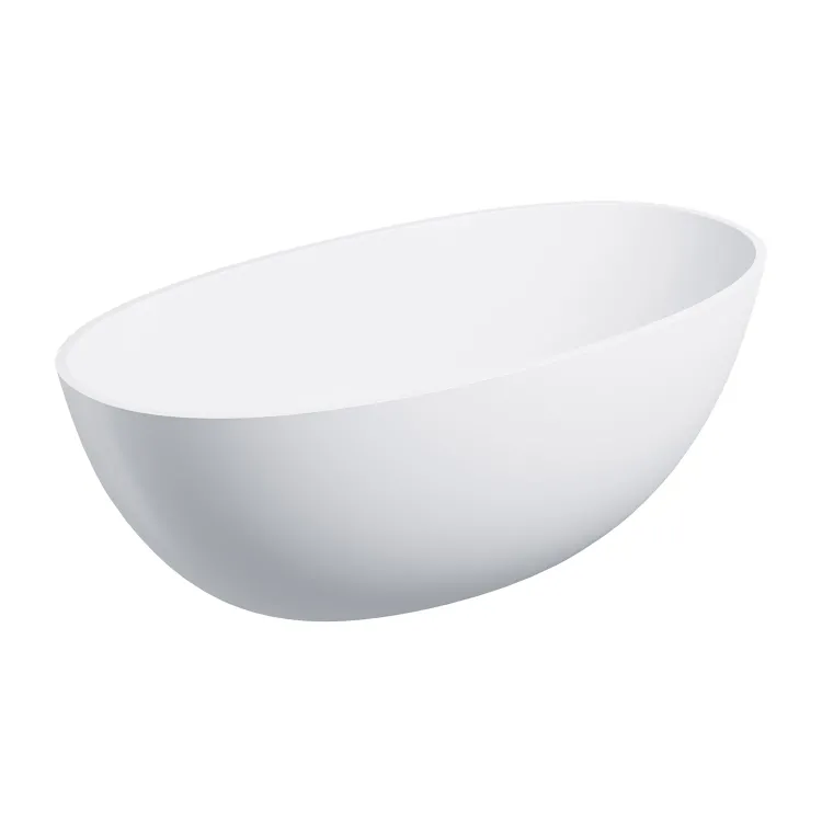 Omnires SHELL M+ kompozytowa wanna wolnostojąca, 148 x 75 cm, biały mat SHELL148WWBM