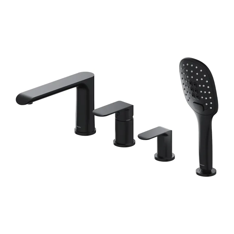 Omnires SACRAMENTO bateria wannowa 4-otworowa, czarny mat SC2332BL