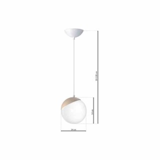 Lampa wisząca SFERA WOOD 1xE14 MLP5424