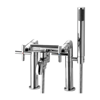 Omnires MODERN bateria wannowa 2-otworowa z zestawem...