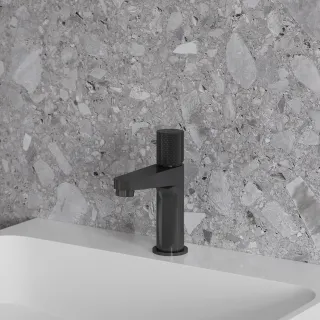 Omnires CONTOUR bateria umywalkowa, antracyt szczotkowany CT8010AT