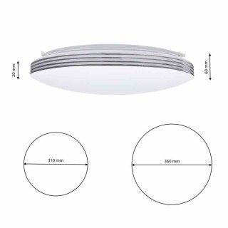 Plafon SIENA 25W LED Ø350 mm + pilot ML262