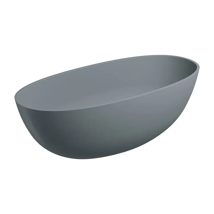 Omnires SHELL M+ kompozytowa wanna wolnostojąca, 160 x 75 cm, ash grey mat SHELLWWAG