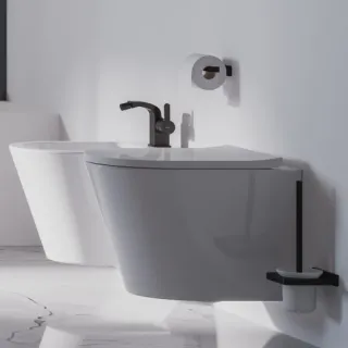 Omnires DARLING szczotka toaletowa wisząca, czarny półmat DA70620BL