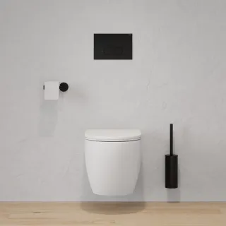 Omnires SET: STRONGFRAME stelaż podtynkowy + MINIMAL przycisk spłukujący, czarny mat STFWC1M-RBLM