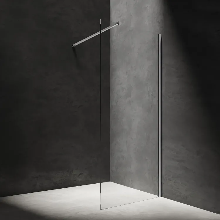 Omnires MARINA kabina prysznicowa walk-in, 80 cm, chrom połysk, szkło transparentne DNR80XCRTR