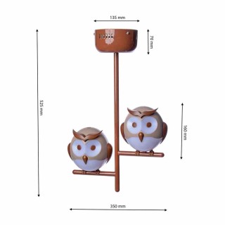 LAMPKA SUFITOWA OWL 2XG9 LED ML244