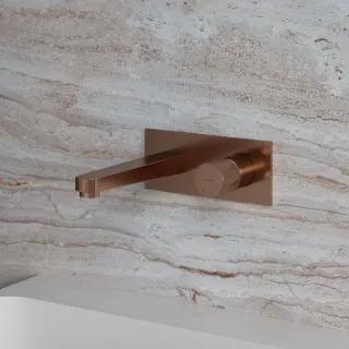 Omnires CONTOUR bateria umywalkowa podtynkowa, miedź szczotkowana CT8015CPB