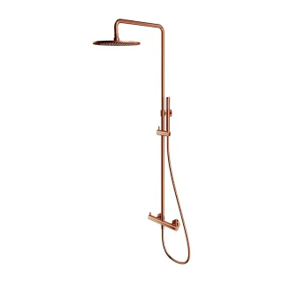Omnires Y system prysznicowy natynkowy, miedź...