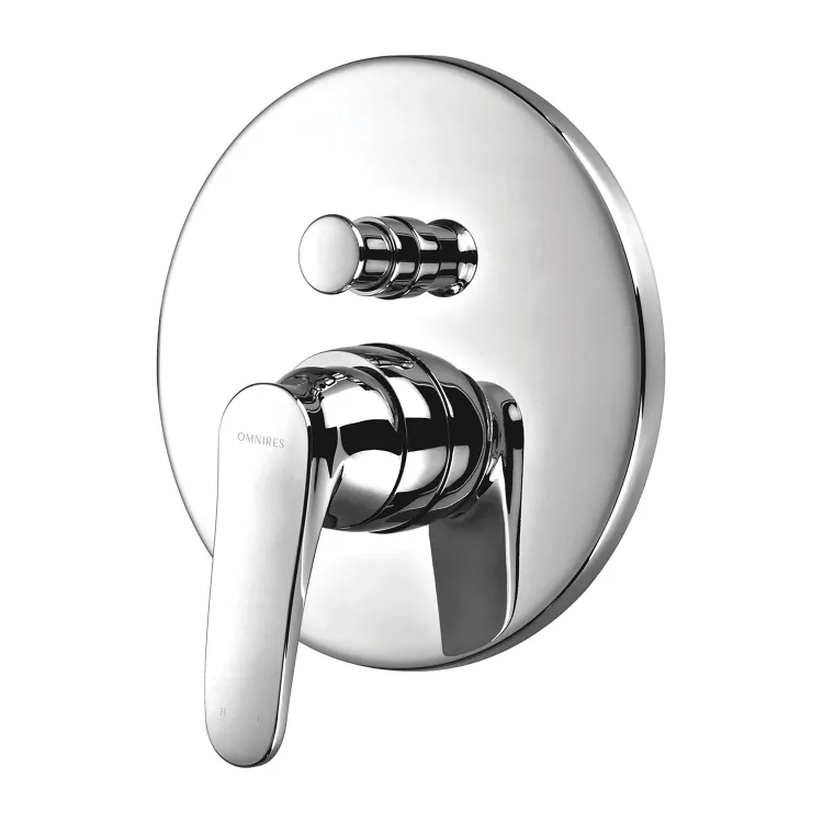 Omnires ART DECO bateria prysznicowo-wannowa 2-wyjściowa podtynkowa, chrom połysk AD5135CR