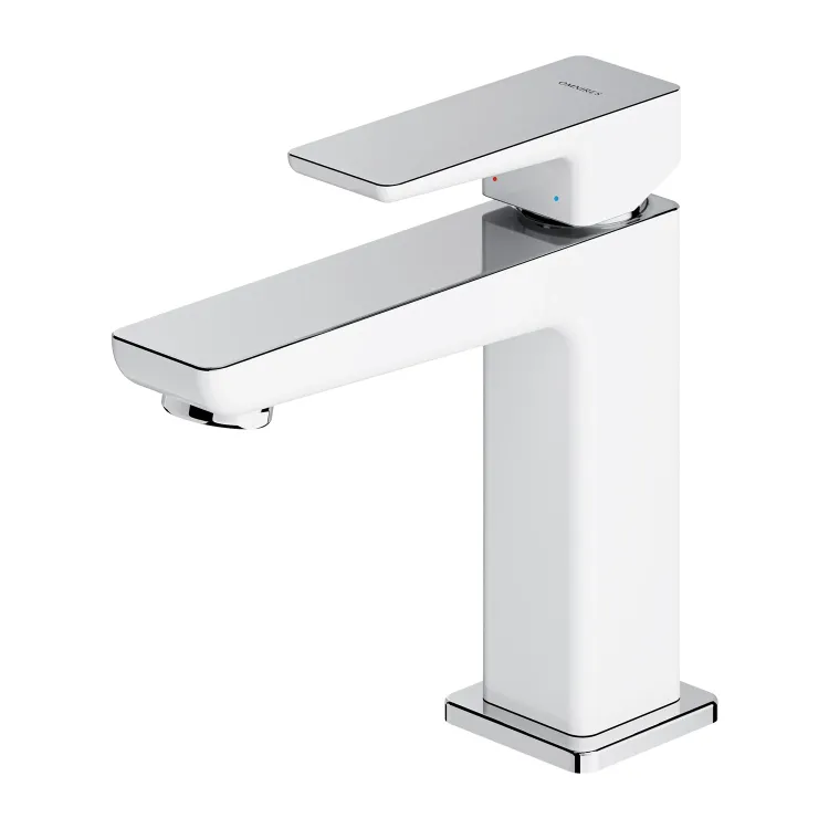 Omnires PARMA bateria umywalkowa, chrom/biały połysk PM7410CRB