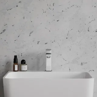 Omnires PARMA bateria umywalkowa, chrom/biały połysk PM7410CRB