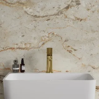 Omnires CONTOUR bateria umywalkowa, złoty szczotkowany CT8010GLB