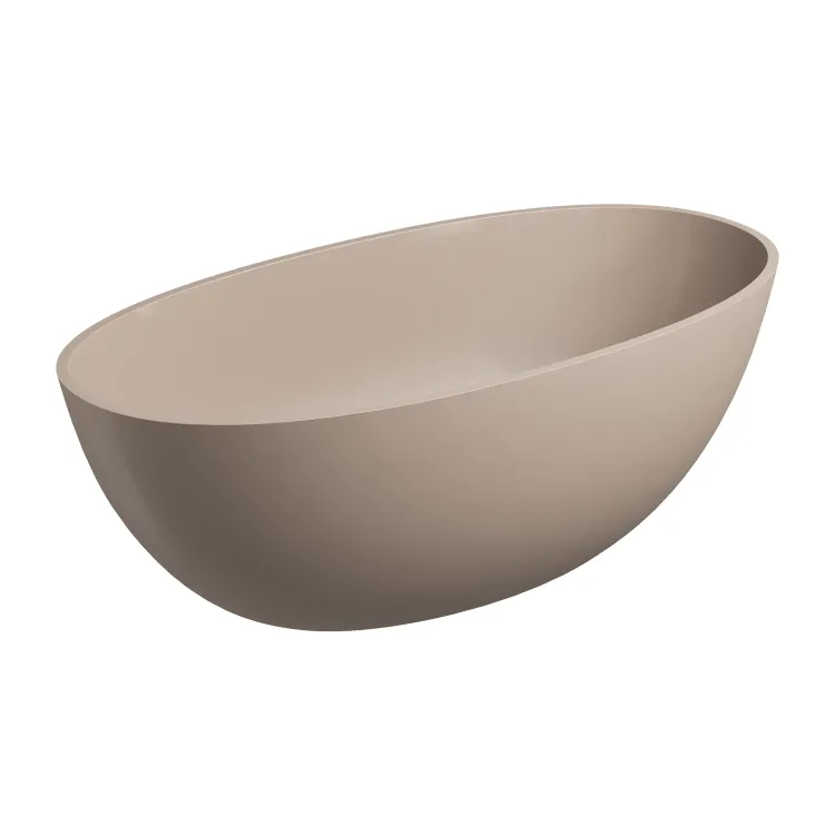 Omnires SHELL M+ kompozytowa wanna wolnostojąca, 148 x 75 cm, dune beige mat SHELL148WWDB