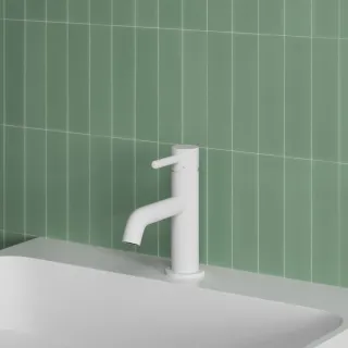Omnires Y bateria umywalkowa, 16 cm (głowica 25 mm), biały mat Y1210NWM