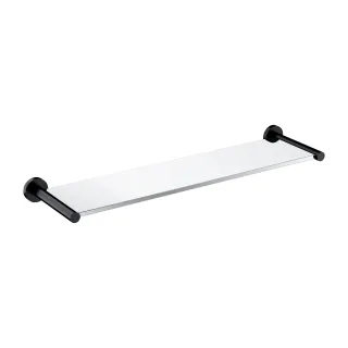Omnires MODERN PROJECT półka szklana, czarny mat MP60930BL