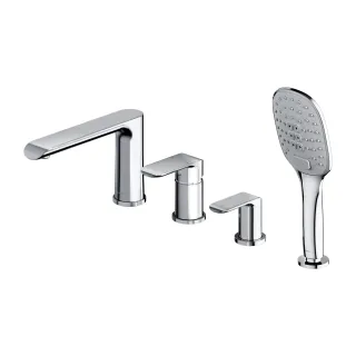 Omnires SACRAMENTO bateria wannowa 4-otworowa, chrom...