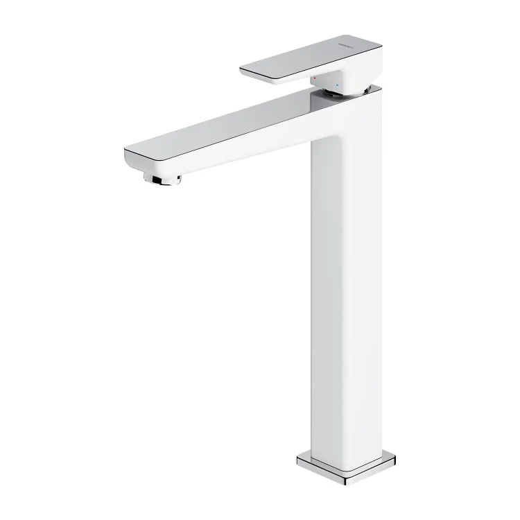 Omnires PARMA bateria umywalkowa wysoka, chrom/biały połysk PM7412CRB