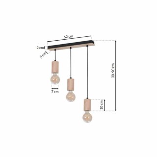 Lampa wisząca LINES 3xE27 MLP8826