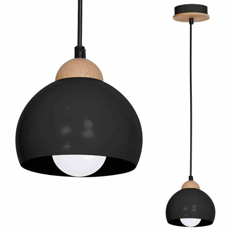 Lampa wisząca DAMA BLACK 1xE27 MLP6540