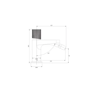 Omnires CONTOUR bateria bidetowa, chrom połysk CT8020CR
