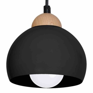 Lampa wisząca DAMA BLACK 1xE27 MLP6540