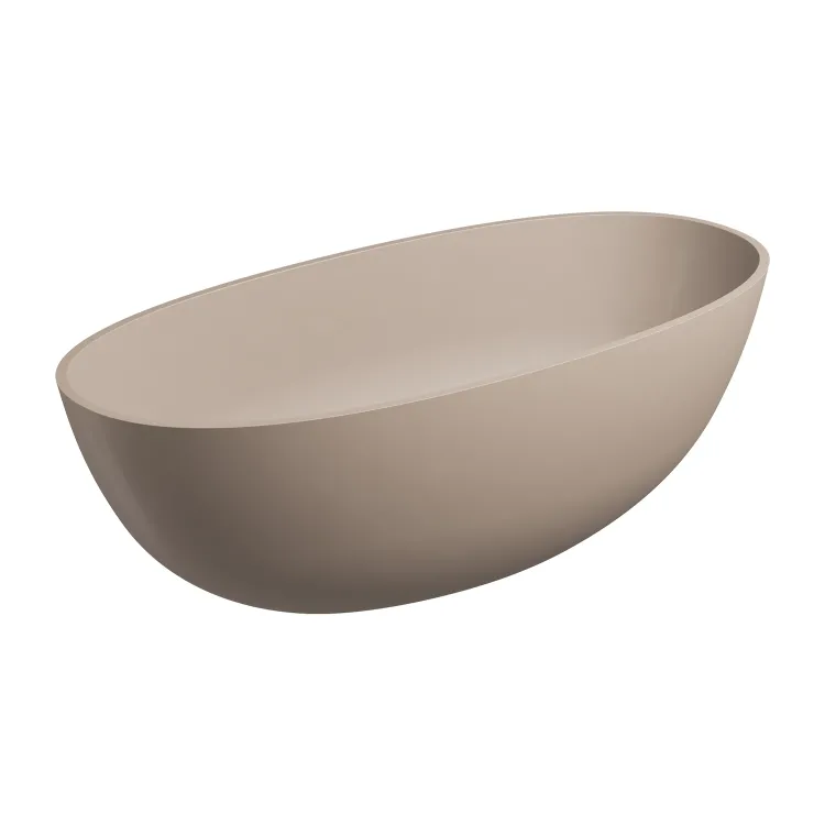Omnires SHELL M+ kompozytowa wanna wolnostojąca, 160 x 75 cm, dune beige mat SHELLWWDB