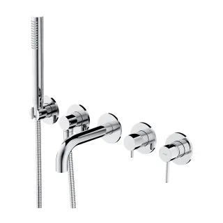 Omnires Y bateria wannowa 5-otworowa podtynkowa, chrom...