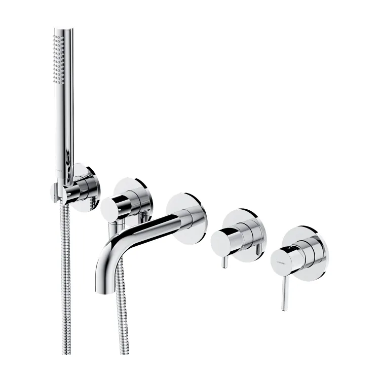Omnires Y bateria wannowa 5-otworowa podtynkowa, chrom połysk Y1237-1SCR
