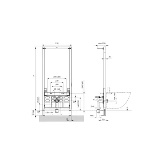 Omnires STRONGFRAME stelaż podtynkowy do bidetu SFBI1