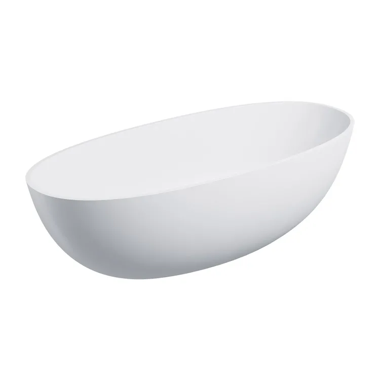 Omnires SHELL M+ kompozytowa wanna wolnostojąca, 175 x 78 cm, biały mat SHELL175WWBM