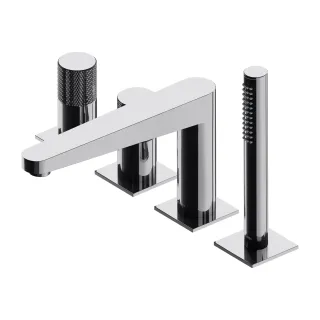Omnires CONTOUR bateria wannowa 4-otworowa, chrom połysk...