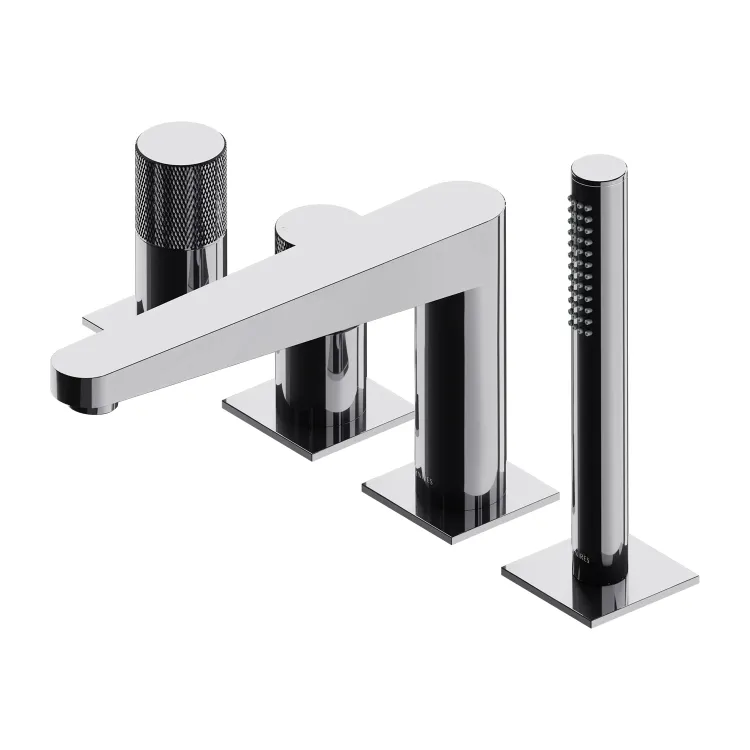 Omnires CONTOUR bateria wannowa 4-otworowa, chrom połysk CT8032CR