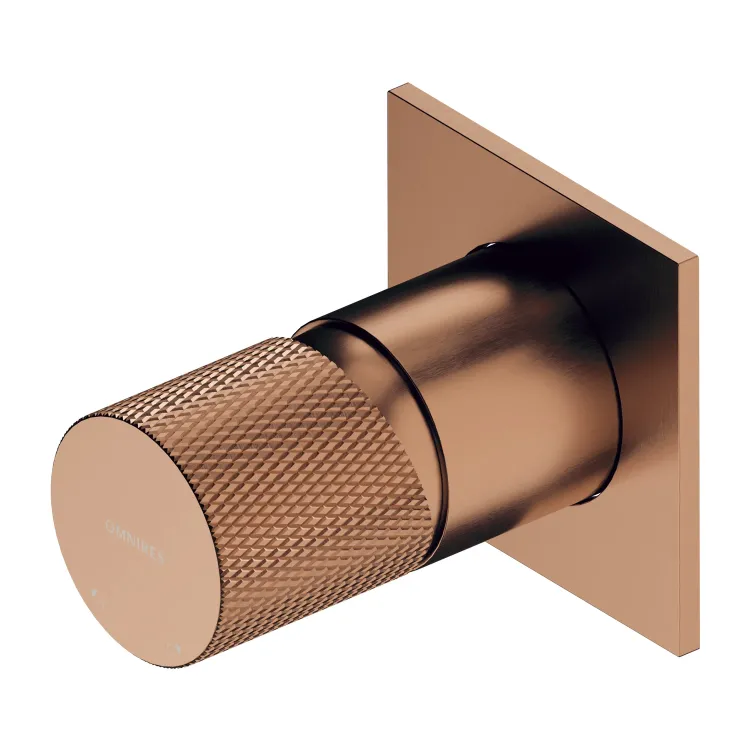 Omnires CONTOUR bateria prysznicowa 1-wyjściowa podtynkowa, miedź szczotkowana CT8045CPB