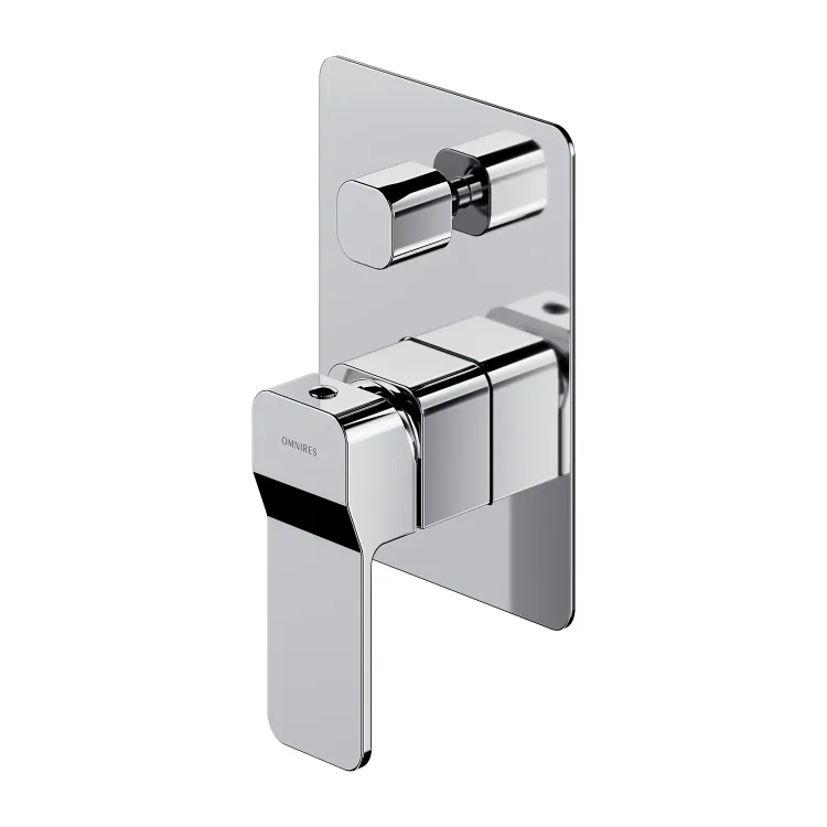 Omnires SLIDE bateria prysznicowo-wannowa 2-wyjściowa podtynkowa, chrom połysk SL7735CR