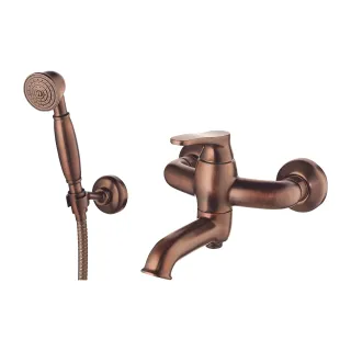 Omnires ART DECO bateria wannowa natynkowa z zestawem...