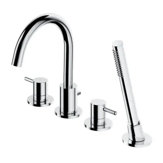 Omnires Y bateria wannowa 4-otworowa, chrom połysk Y1232CR