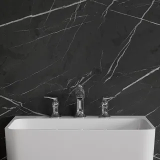 Omnires ART DECO bateria umywalkowa 3-otworowa, chrom połysk AD5114CR